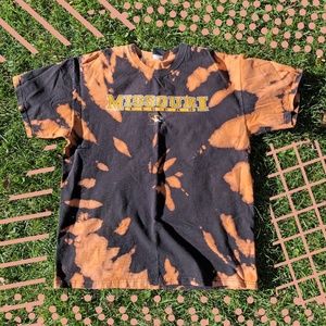 Mizzou Bleach Dyed Tee